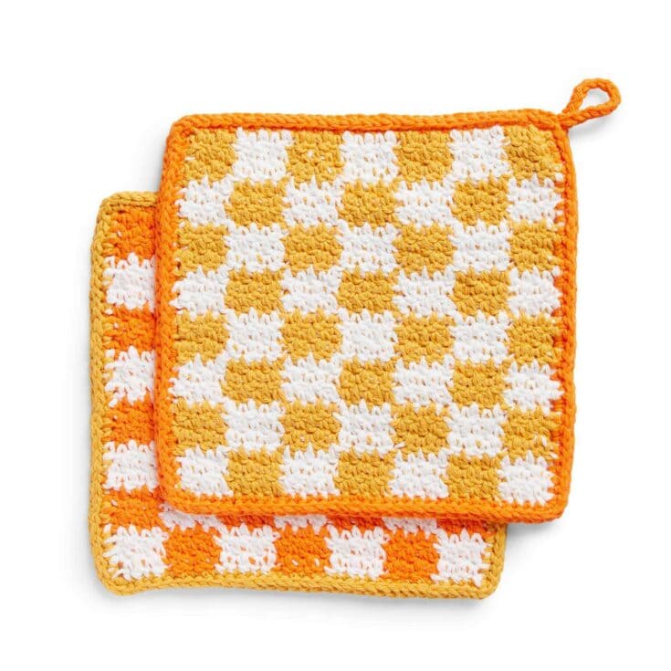Image for Lily Checkered Crochet Dishcloth