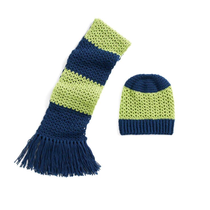 Image for Bernat Crochet Hat & Scarf Set