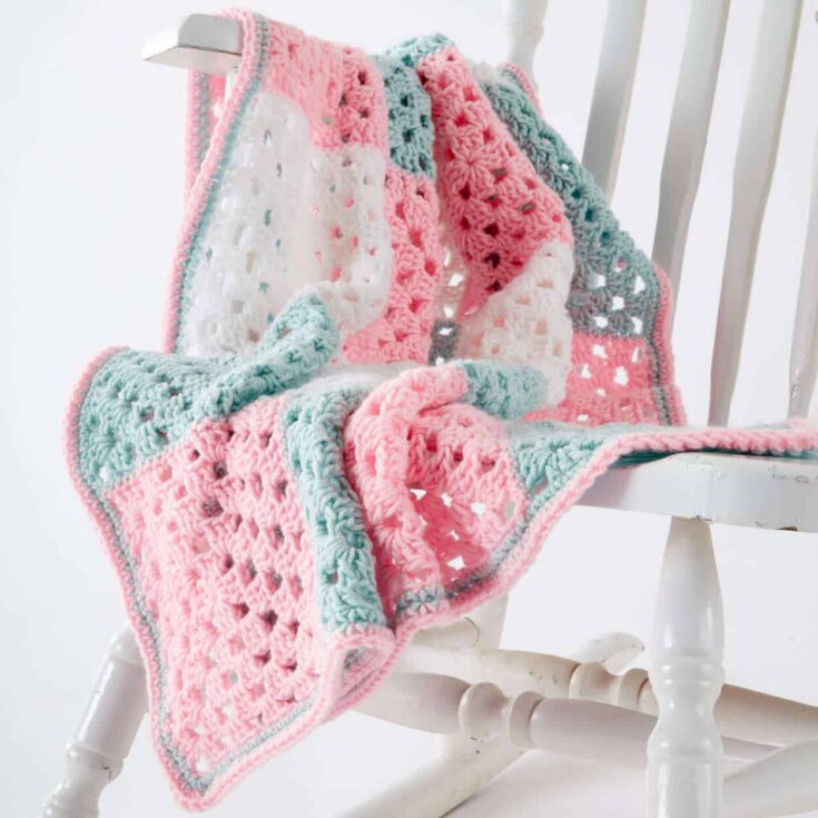 Image for Caron Springtime Squares Blanket