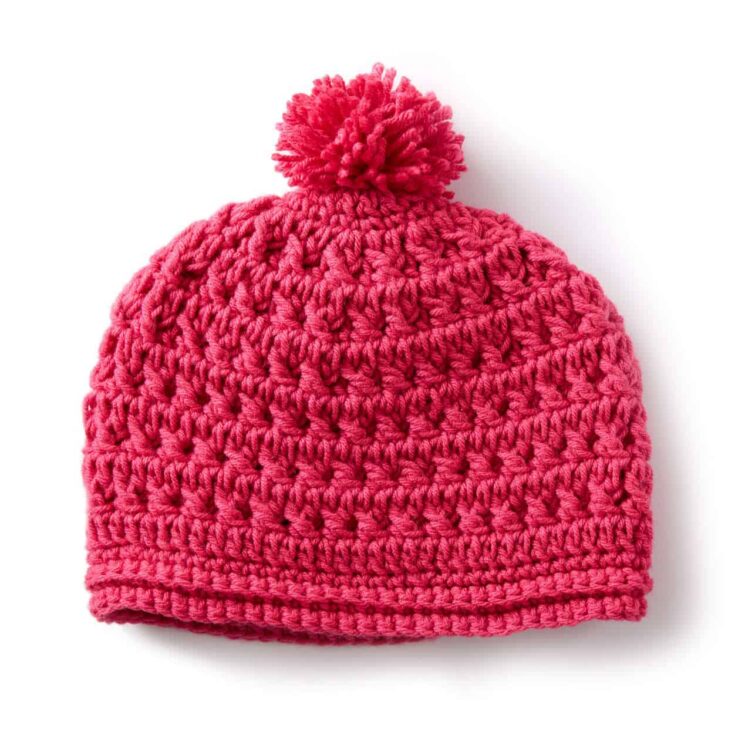 Image for Caron Pebbled Texture Crochet Hat
