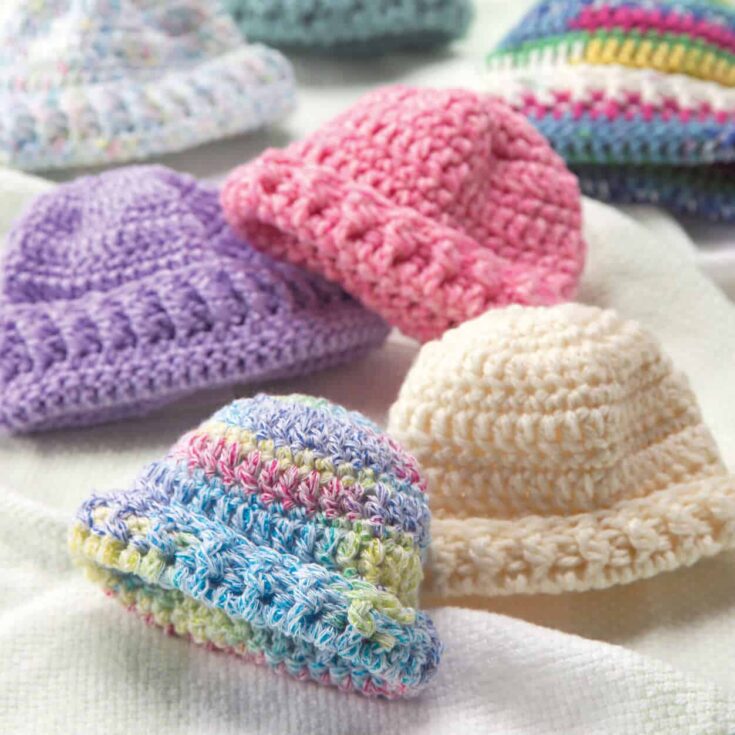 Image for Red Heart Crochet & Knit Newborn Caps