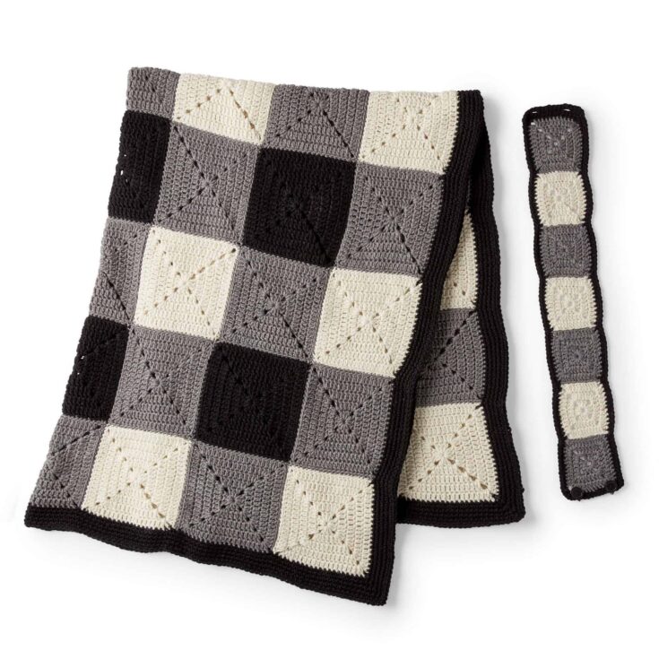 Image for Red Heart Cheering From the Couch Crochet Blanket