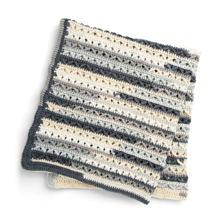 Image for Red Heart Crochet Lattice Lapghan O'Go