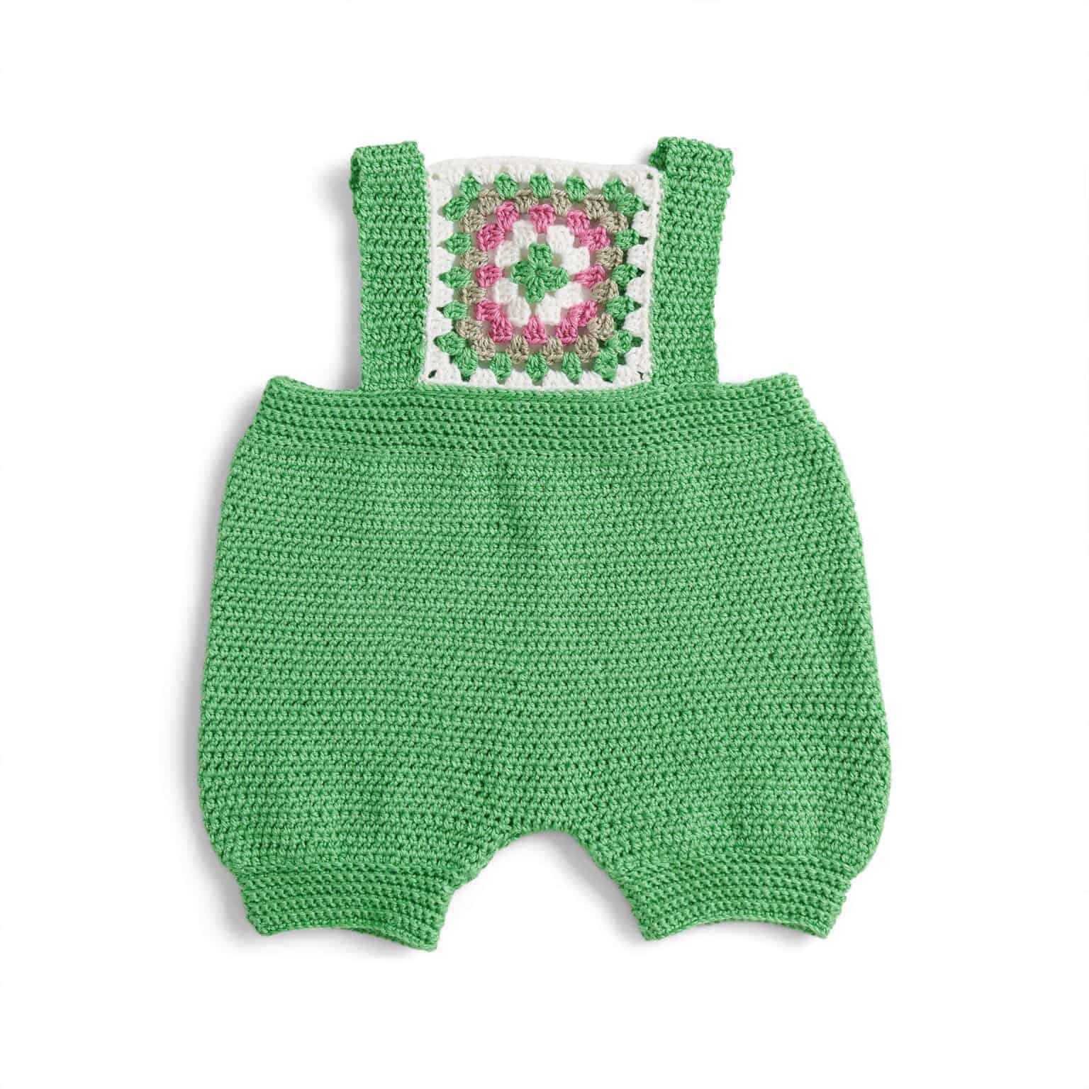 Crochet Granny Square Romper and Sun Hat - Daisy Farm Crafts