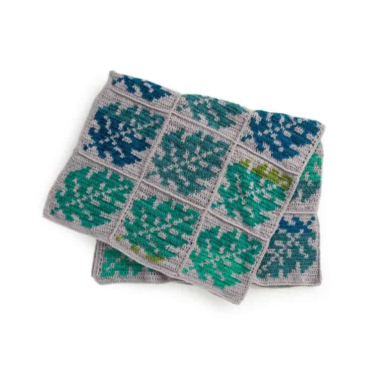 Image for Caron Leafy Greens Crochet Blanket