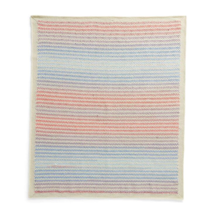 Image for Caron Crochet Moss Stitch Ombre Blanket | Yarnspirations