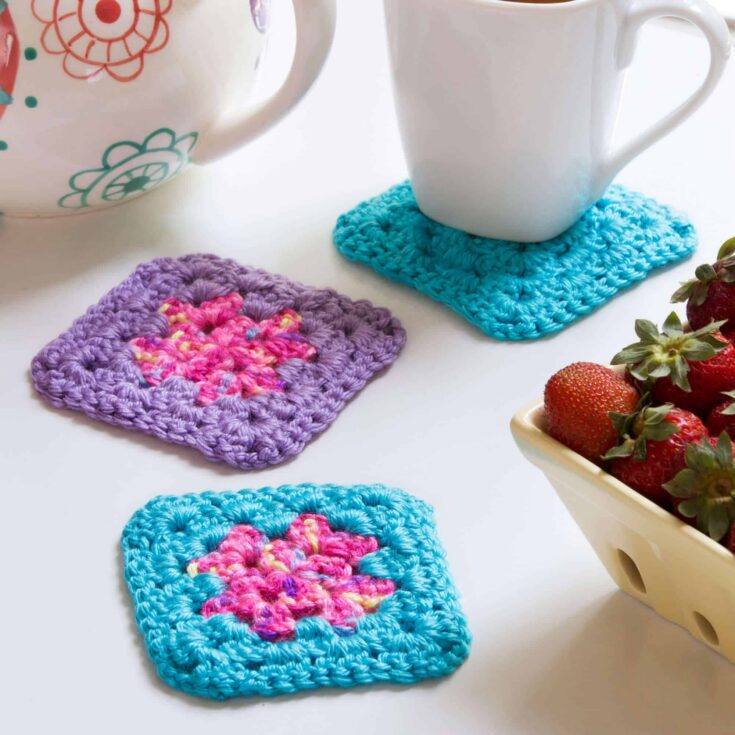 Image for Red Heart Single Square Coasters | Yarnspirations