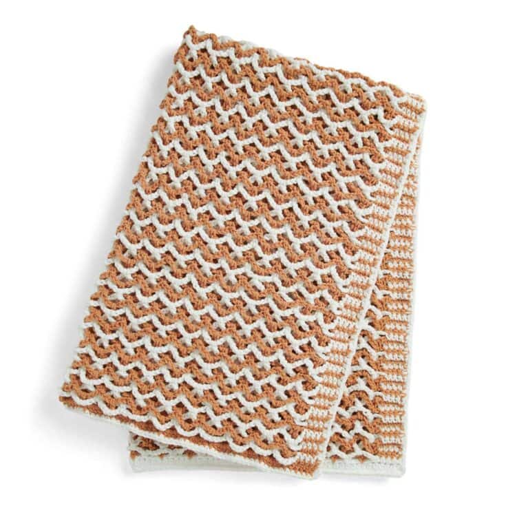 Image for Free Bernat Lattice Crochet Blanket Pattern | Yarnspirations