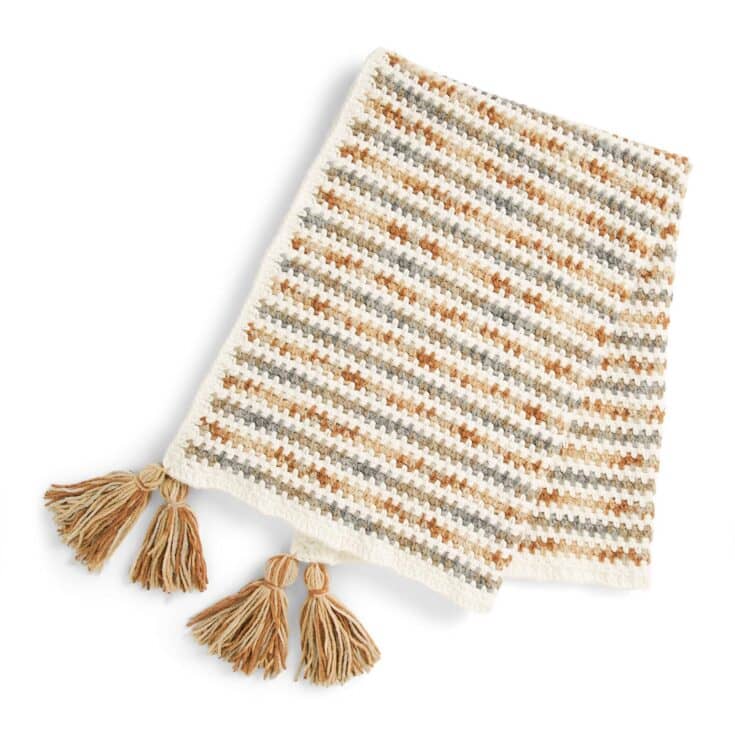 Image for Bernat Simple Stripes Crochet Blanket from Yarnspirations