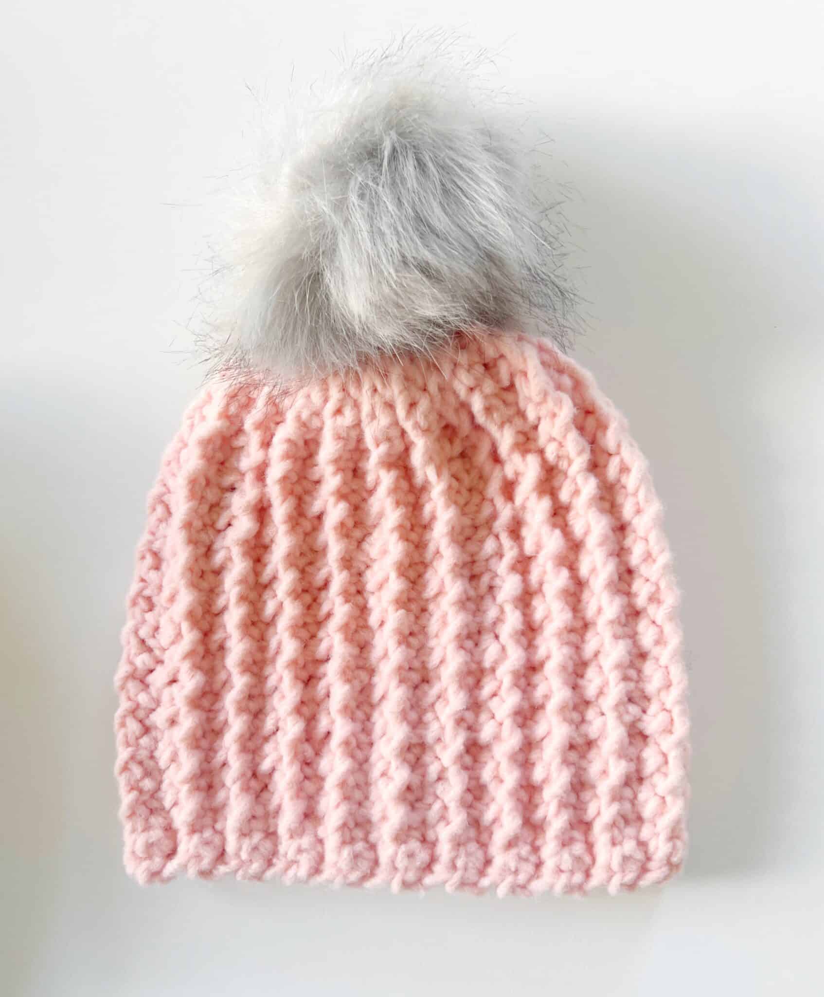 Crochet Back Loop Mesh Stitch Hat - Daisy Farm Crafts