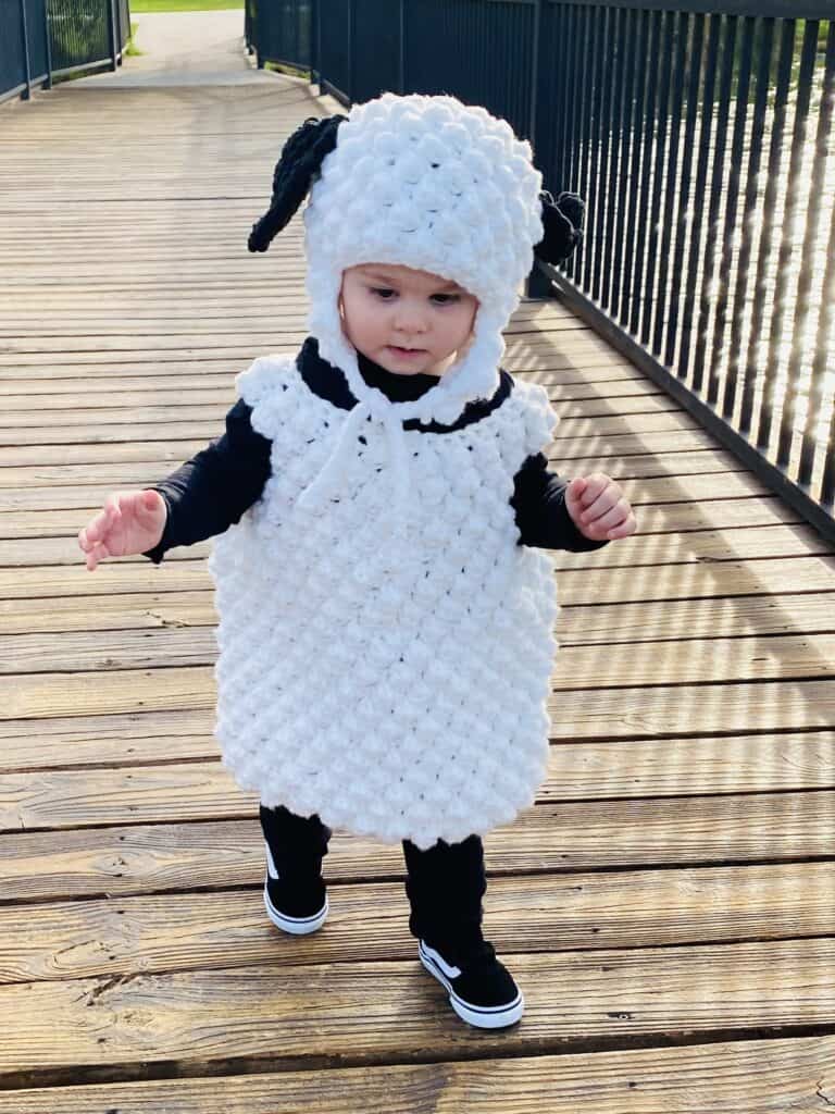 crochet sheep costume