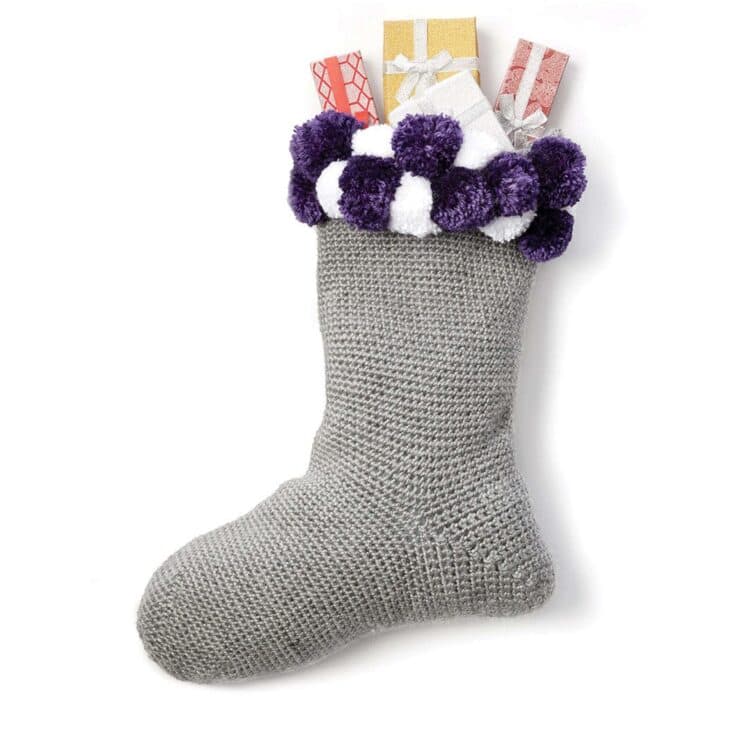 Image for Caron Crochet Pompom Stocking