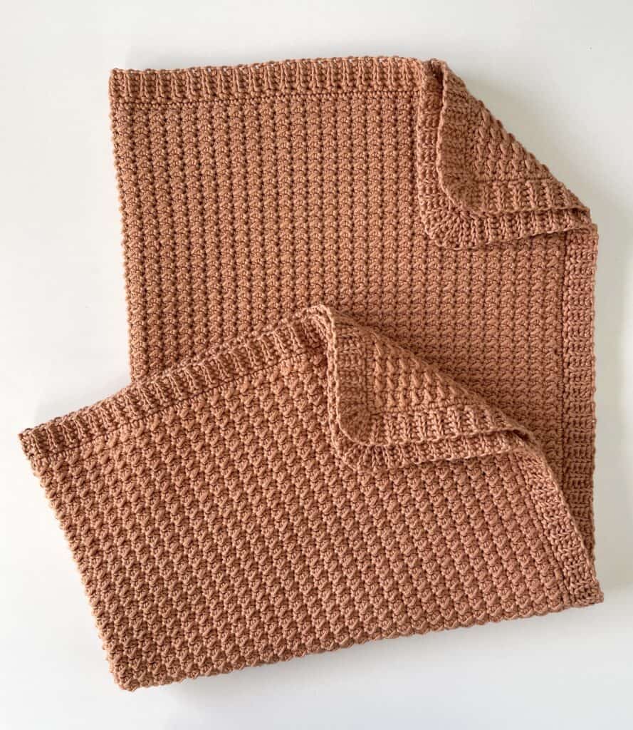 Crochet Blanket flatlay
