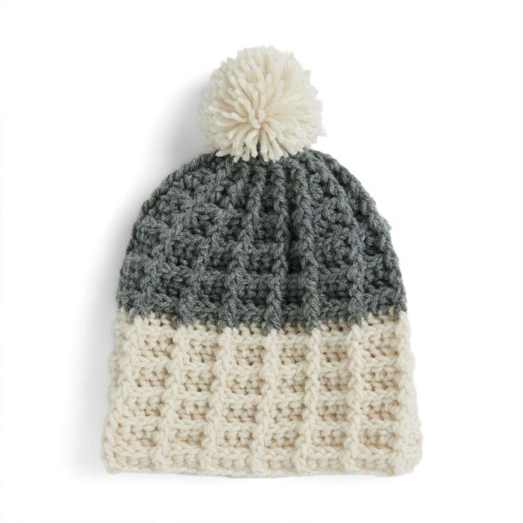 Image for Red Heart Waffle Stitch Crochet Hat