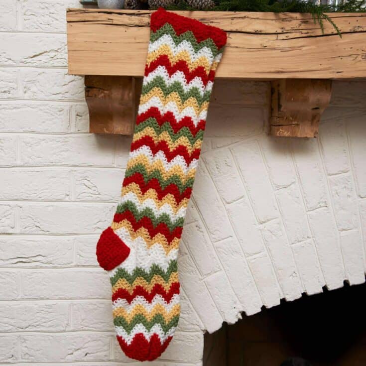 Image for Red Heart Zig-Zag Stocking