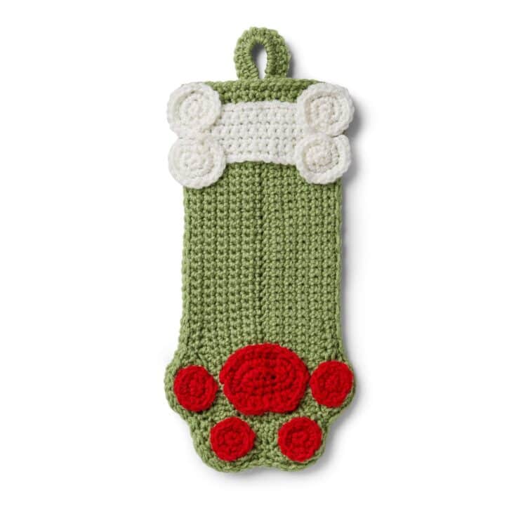 Image for Red Heart Dog Paws Christmas Stocking