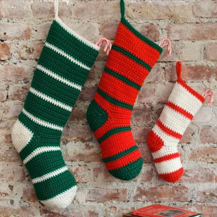 Image for Red Heart Waiting For Santa Stockings