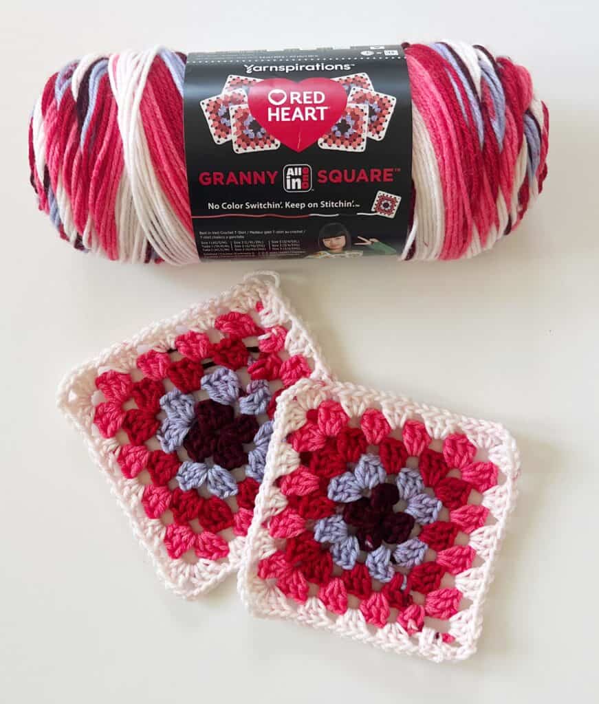 Testing the new Red Heart granny square yarn - is it really a time