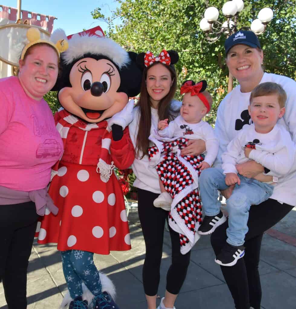 family at Disneyland