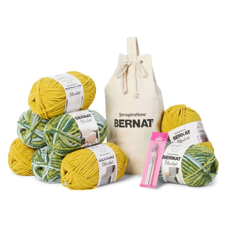 Image for Bernat Blanket Yarn Crochet Value Pack with Canvas Bag
