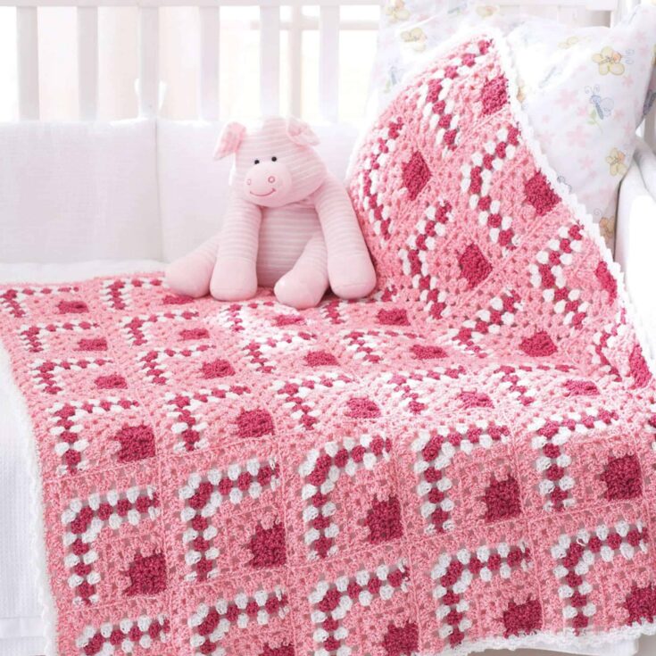 Image for Bernat Puzzle Blocks Crochet Baby Blanket