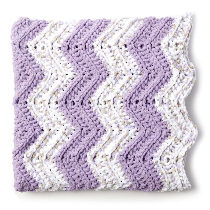 Image for Bernat Simple Chevron Crochet Baby Blanket
