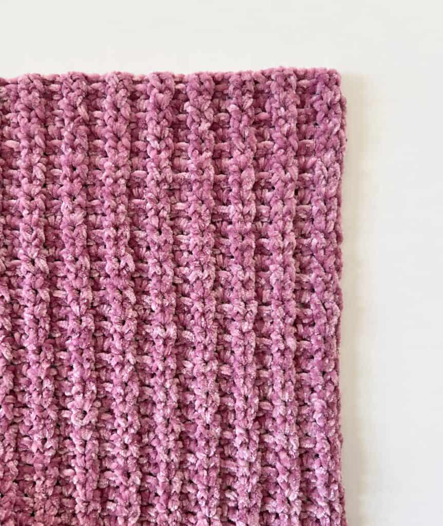 crochet blanket close up