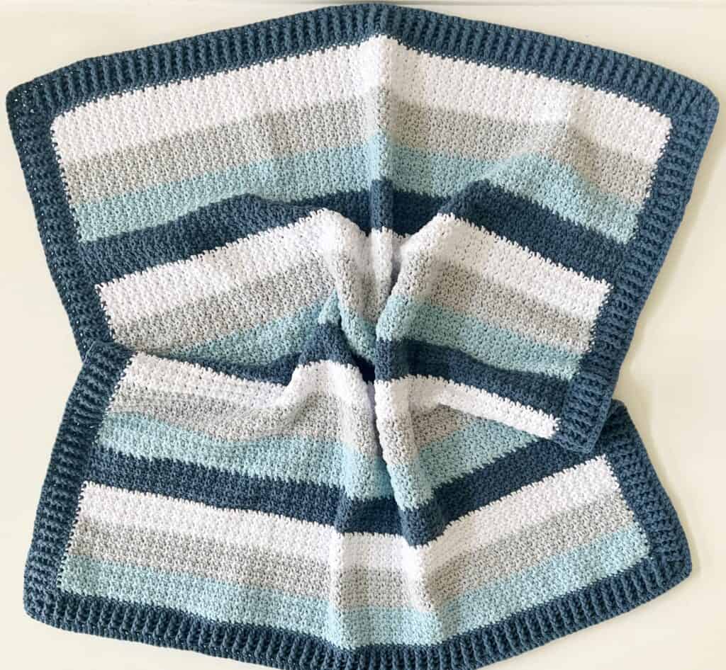 crochet baby blanket flatly