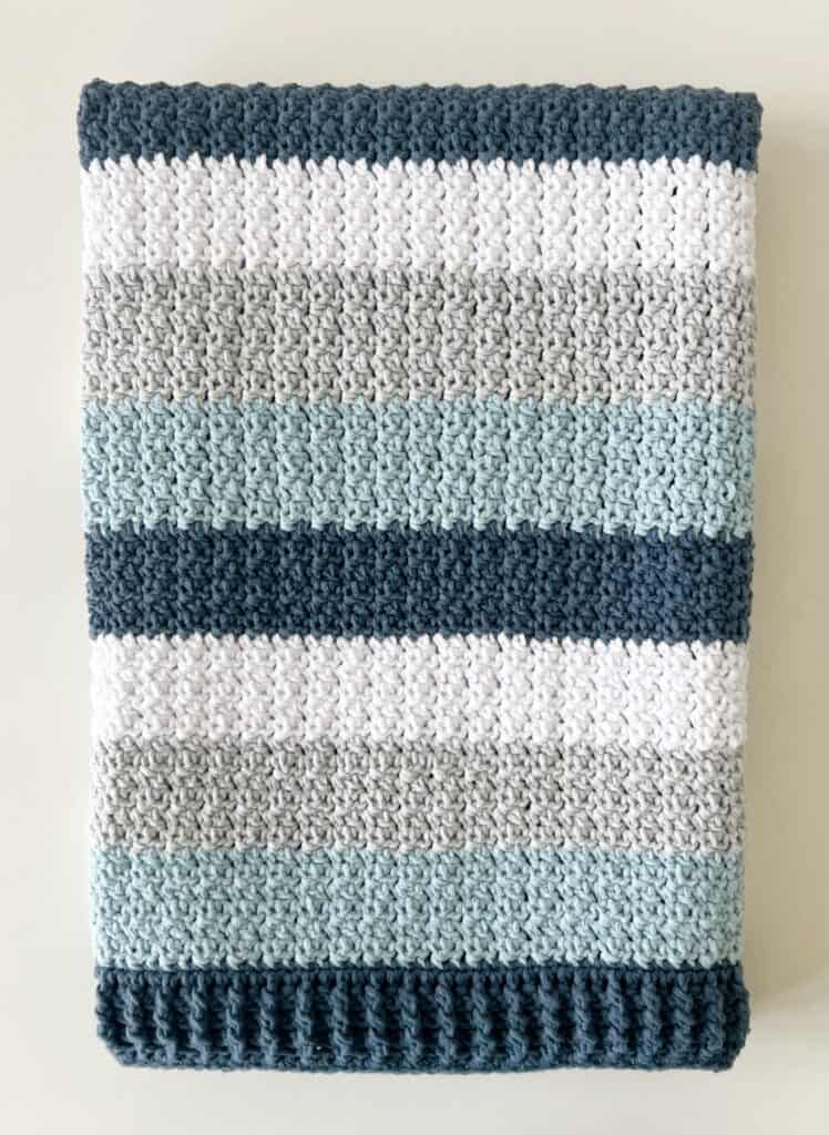 crochet blanket closeup