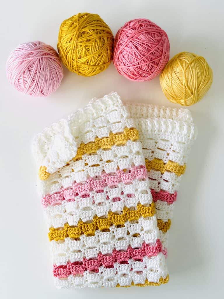 crochet blanket boxed block