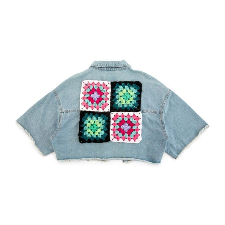 Image for Red Heart Crochet Granny Back Patch Pattern