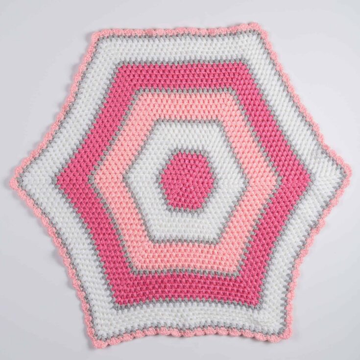 Image for Red Heart Sweet Baby Hexagon Blanket
