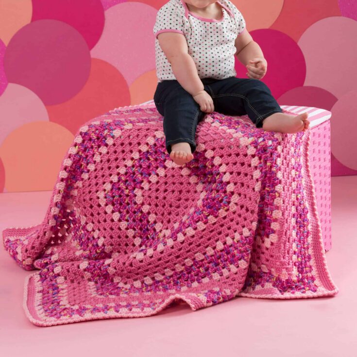 Image for Red Heart Make It Pink Crochet Blanket