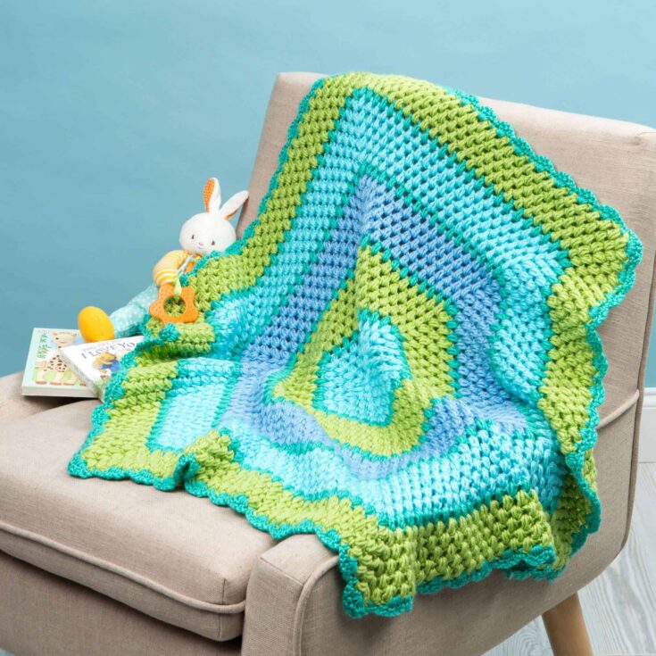 Image for Red Heart Comfy Kid Hexagon Crochet Blanket
