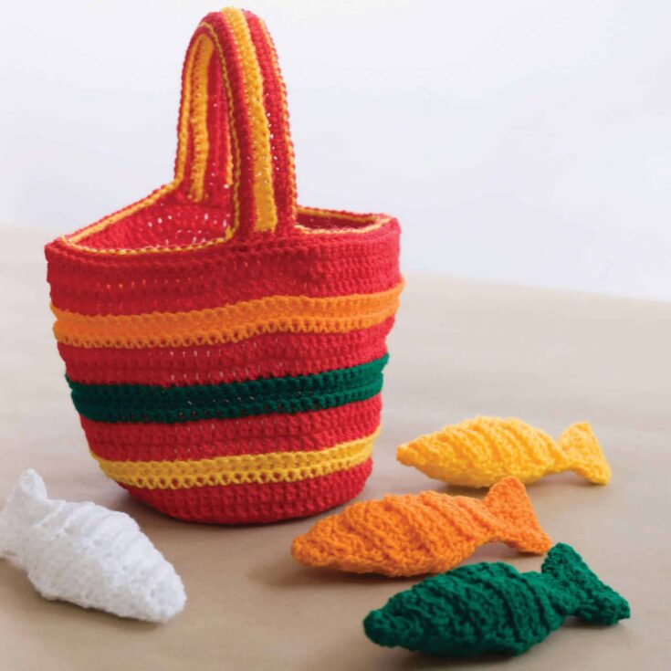 Image for Red Heart Crochet Counting Fish Toy