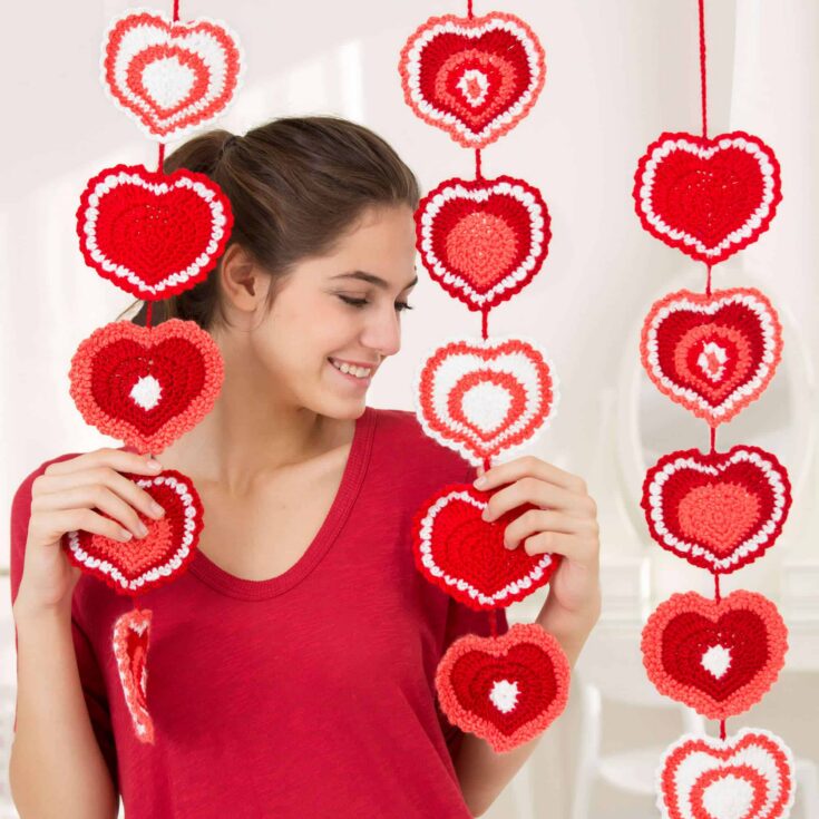 Image for Red Heart Heart Strings Garland | Yarnspirations