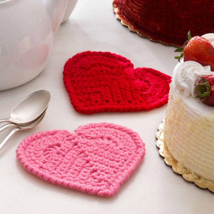 Image for Red Heart Valentine Heart Coaster