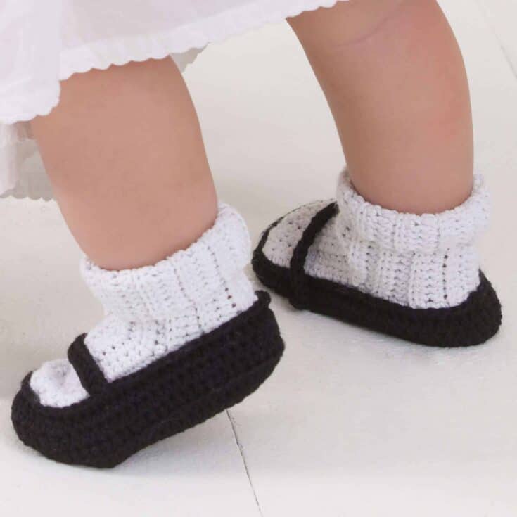 Image for Aunt Lydia's Mary Jane Baby Booties Pattern