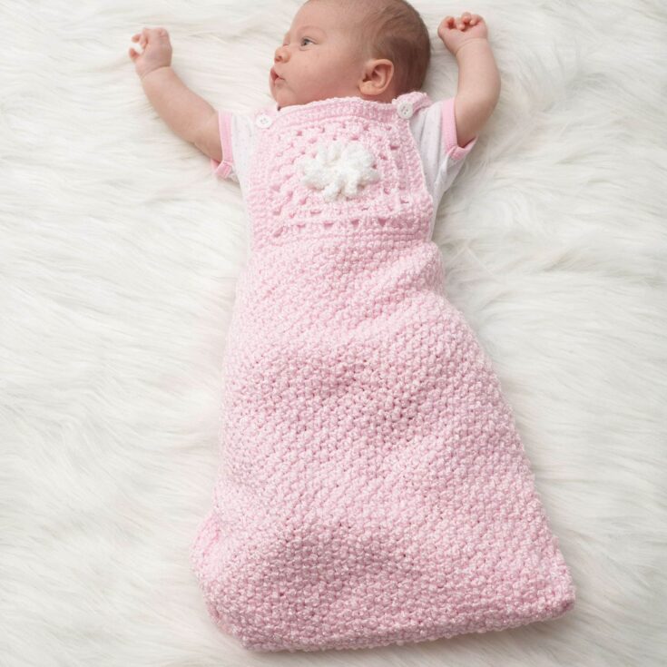 Image for Bernat Granny Motif Crochet Baby Sack | Yarnspirations