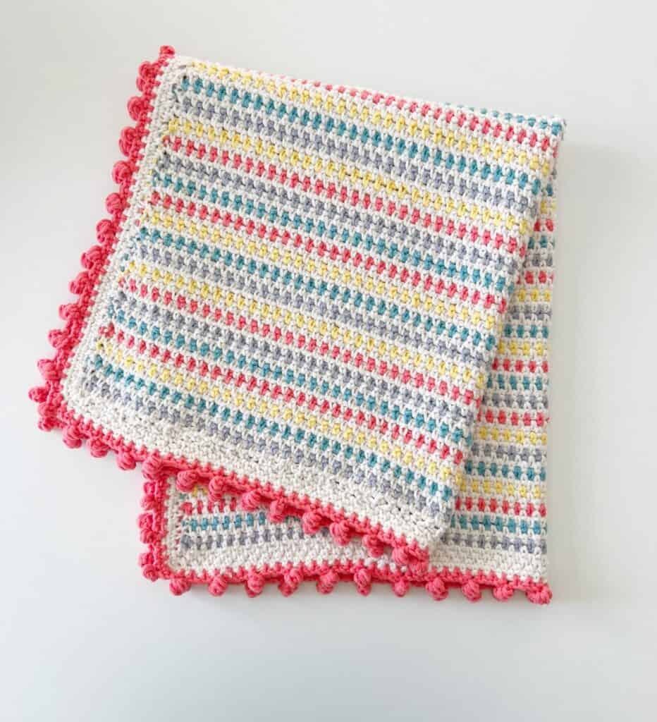 Crochet Speckled Dot Blanket with Bernat Bundle Up