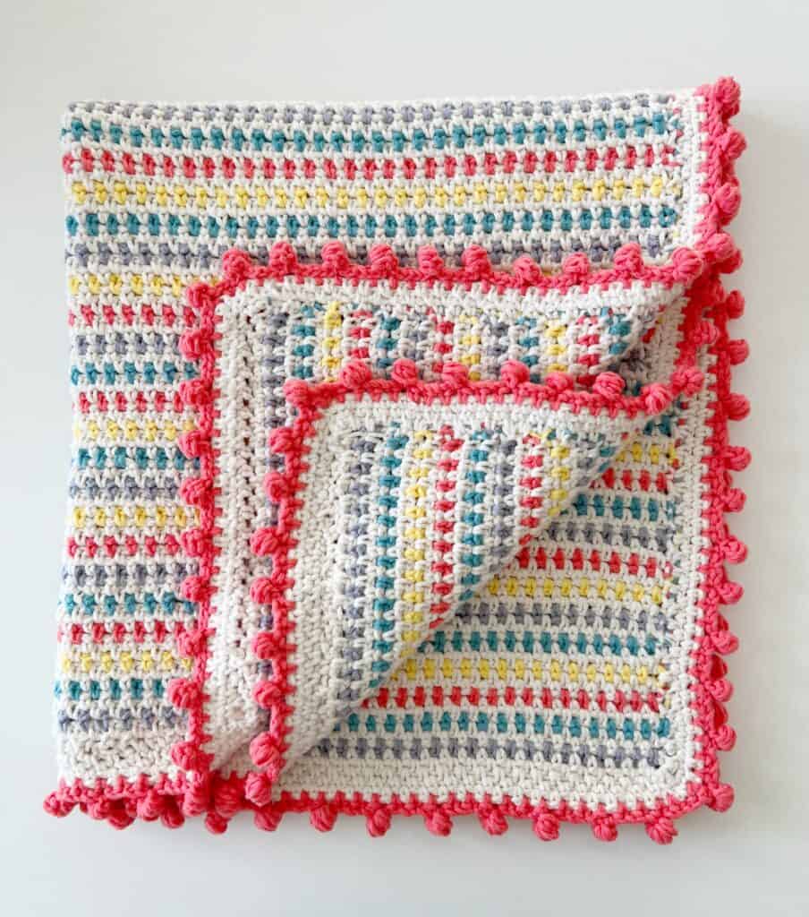 Crochet Speckled dot blanket