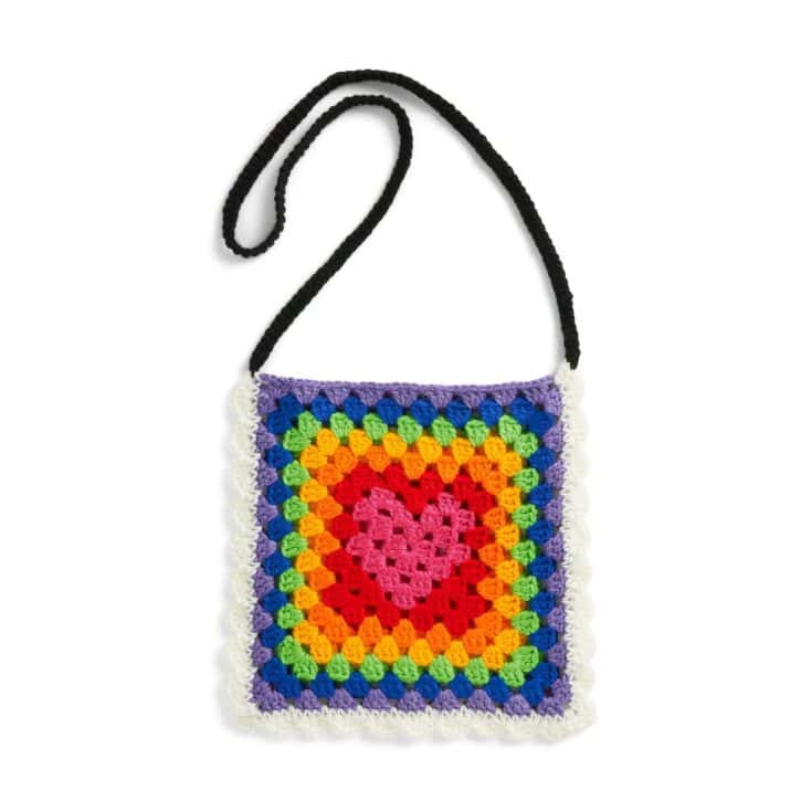 Image for Red Heart Crochet Rainbow Love Pouch Pattern | Yarnspirations
