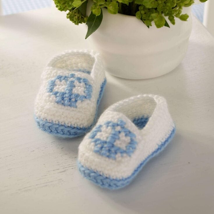 Image for Red Heart Crown Booties | Yarnspirations