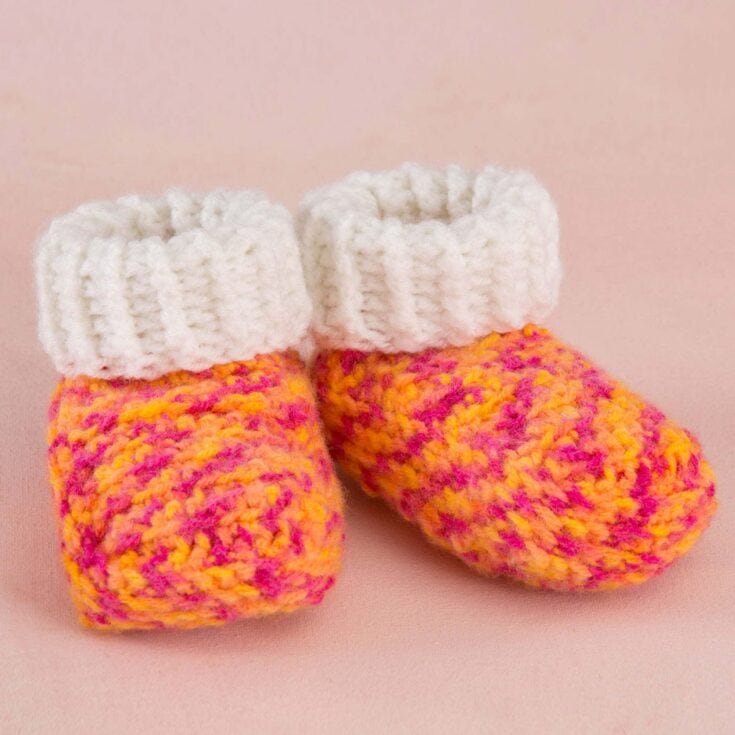 Image for Red Heart Happy Girl Booties | Yarnspirations