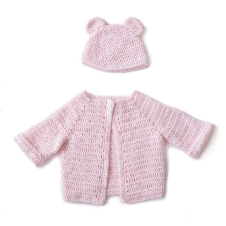Image for Bernat Crochet Baby Jacket Set | Yarnspirations
