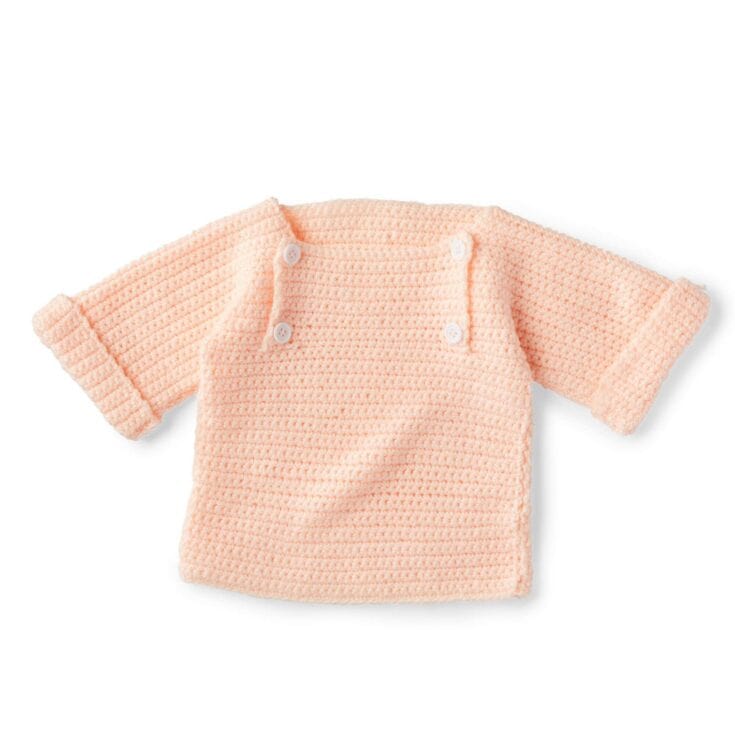Image for Bernat Crochet Baby Pullover | Yarnspirations