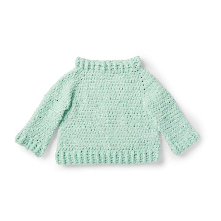 Image for Bernat Crochet Velvet Sweater | Yarnspirations