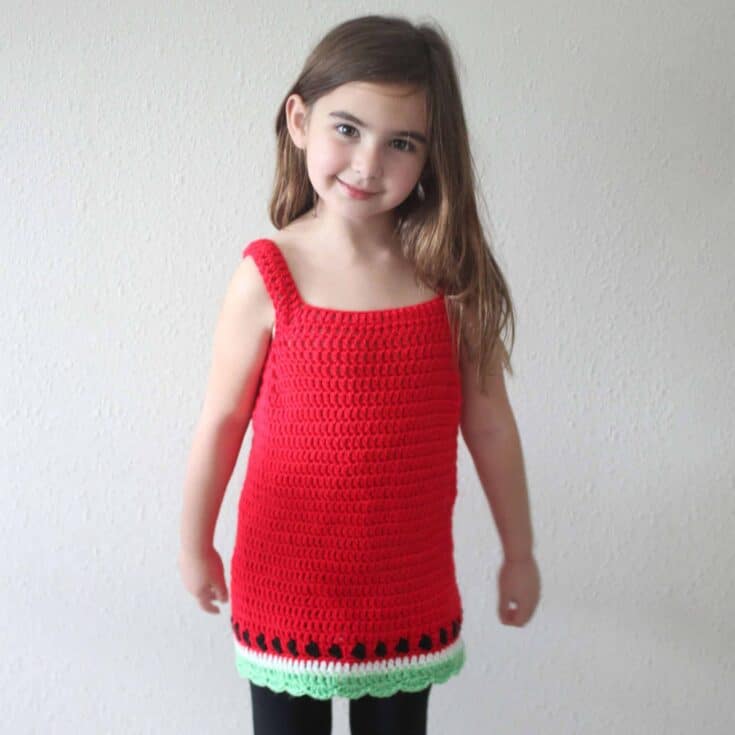 Image for Caron Watermelon Crochet Dress
