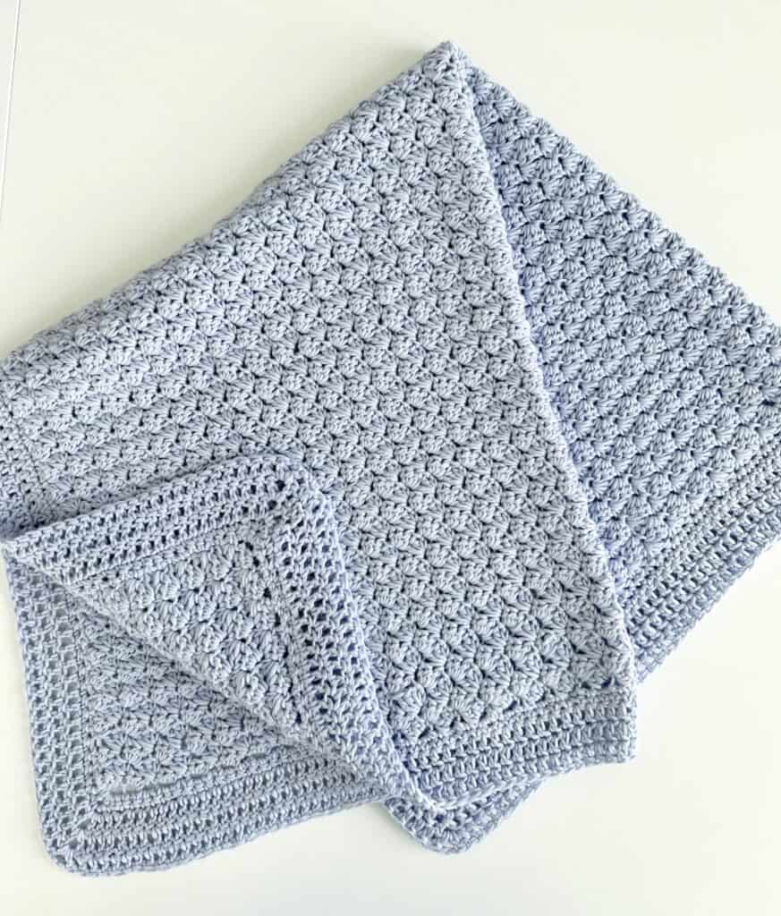 Crochet Sedge Stitch Blanket in Cotton Blend