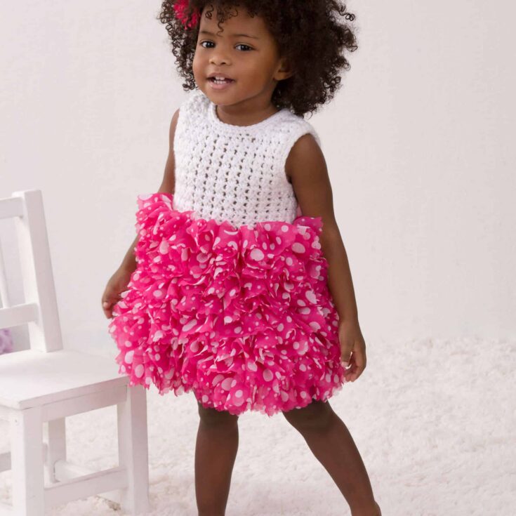 Image for Red Heart Baby's Best Party Dress | Yarnspirations